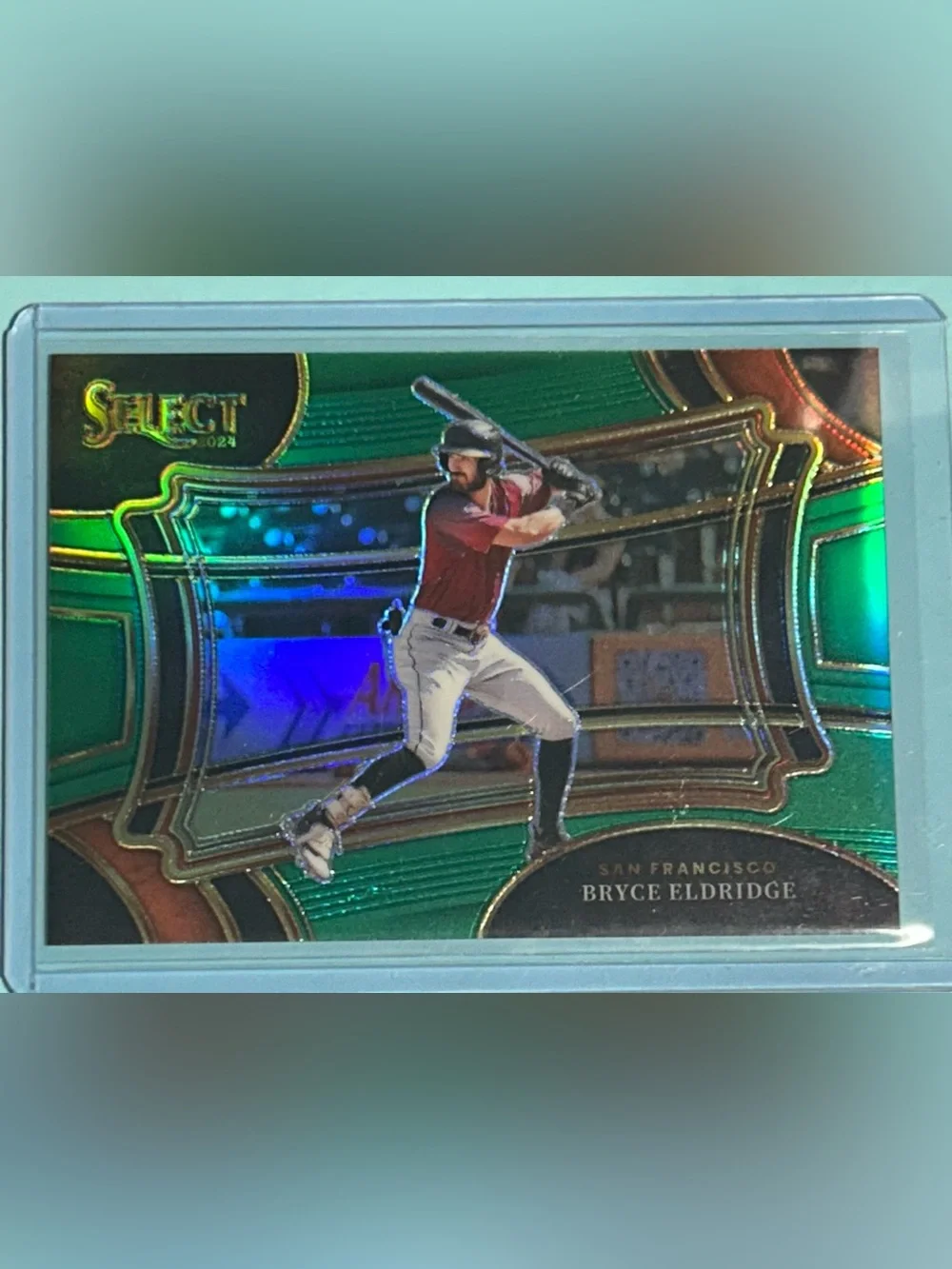 2024 Panini Green Prizml Bryce Eldridge ,SF Giants card #93 bookend ser 5/5